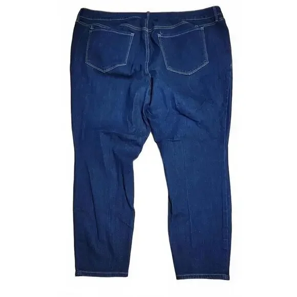 Old‎ Navy Dark Wash High Rise WOW Super Skinny Jeans Plus Size 24 Short - Picture 3 of 6